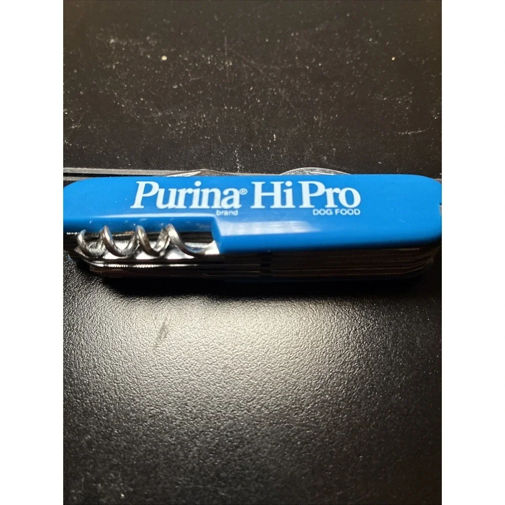 Vintage Knife Purina Hi Pro Multi Tool Dog Food Advertising w/ Box
